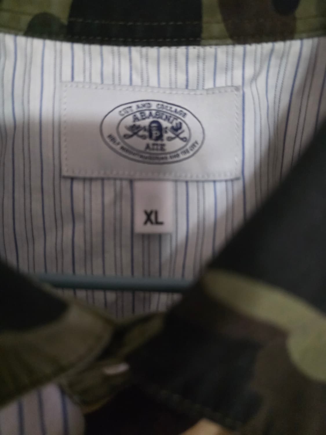 [XL]베이프 스트라이프 크레이지 카모  셔츠 상품이미지3