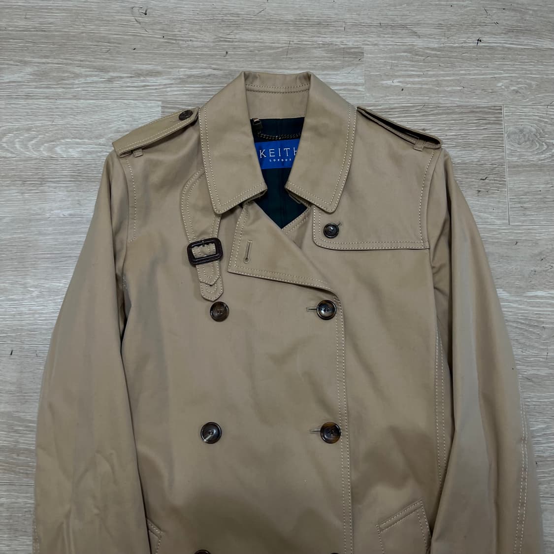 키이스 런던 여성 클래식 더블 트렌치코트 [베이지] 82-88-160 상품이미지2