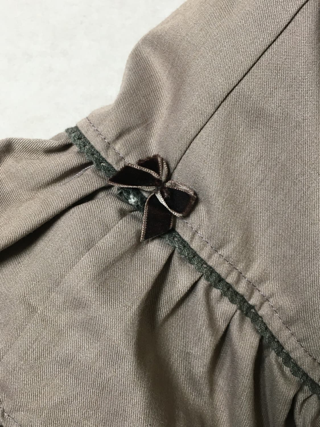 초코 브라운 리본 캉캉 큐롯 스커트 치마 라떼 히메 갸루 러블리 로걀 상품이미지2