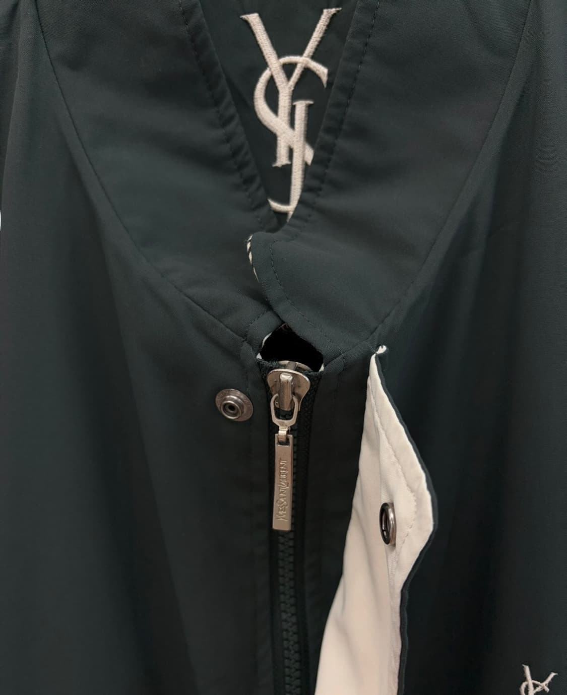00년대 YSL 생로랑 나일론 자켓 다크그린 (XL) 상품이미지3