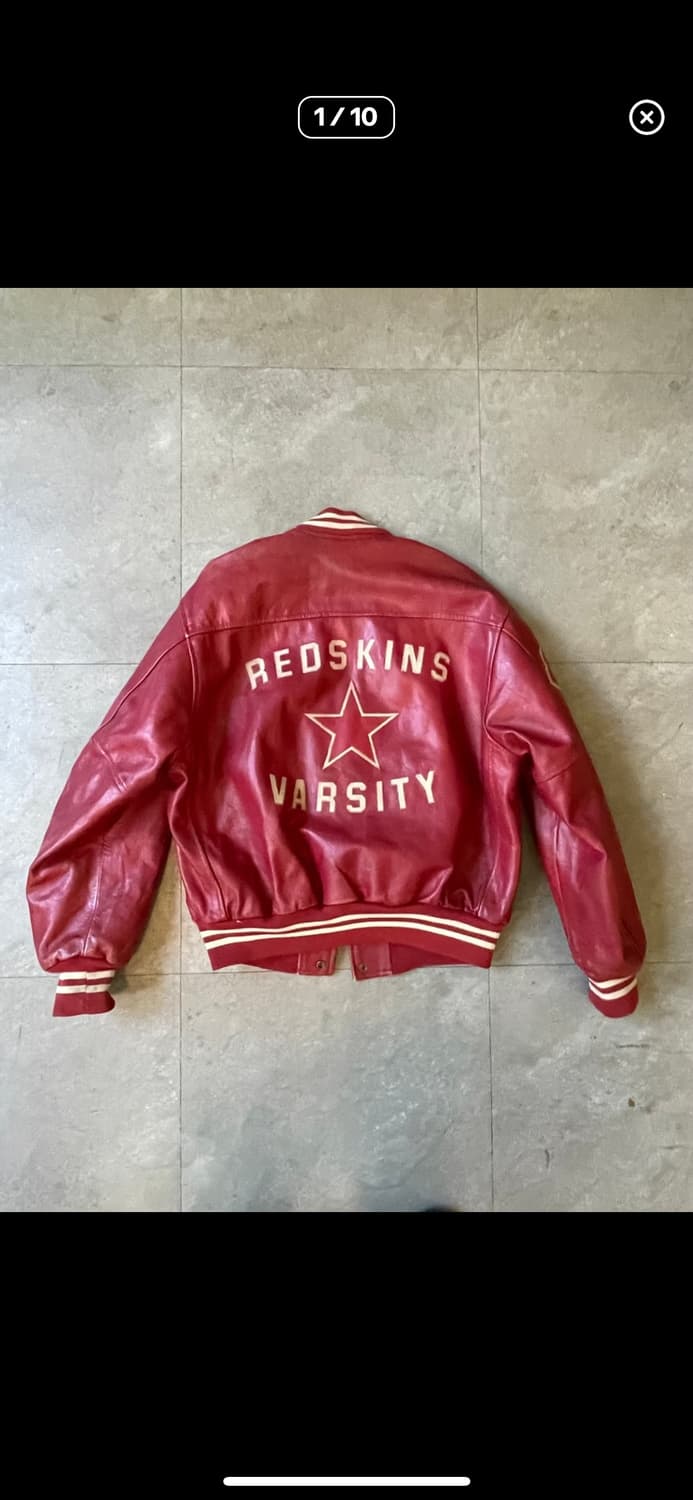 Redskins Leather Varsity Jacket 상품이미지1