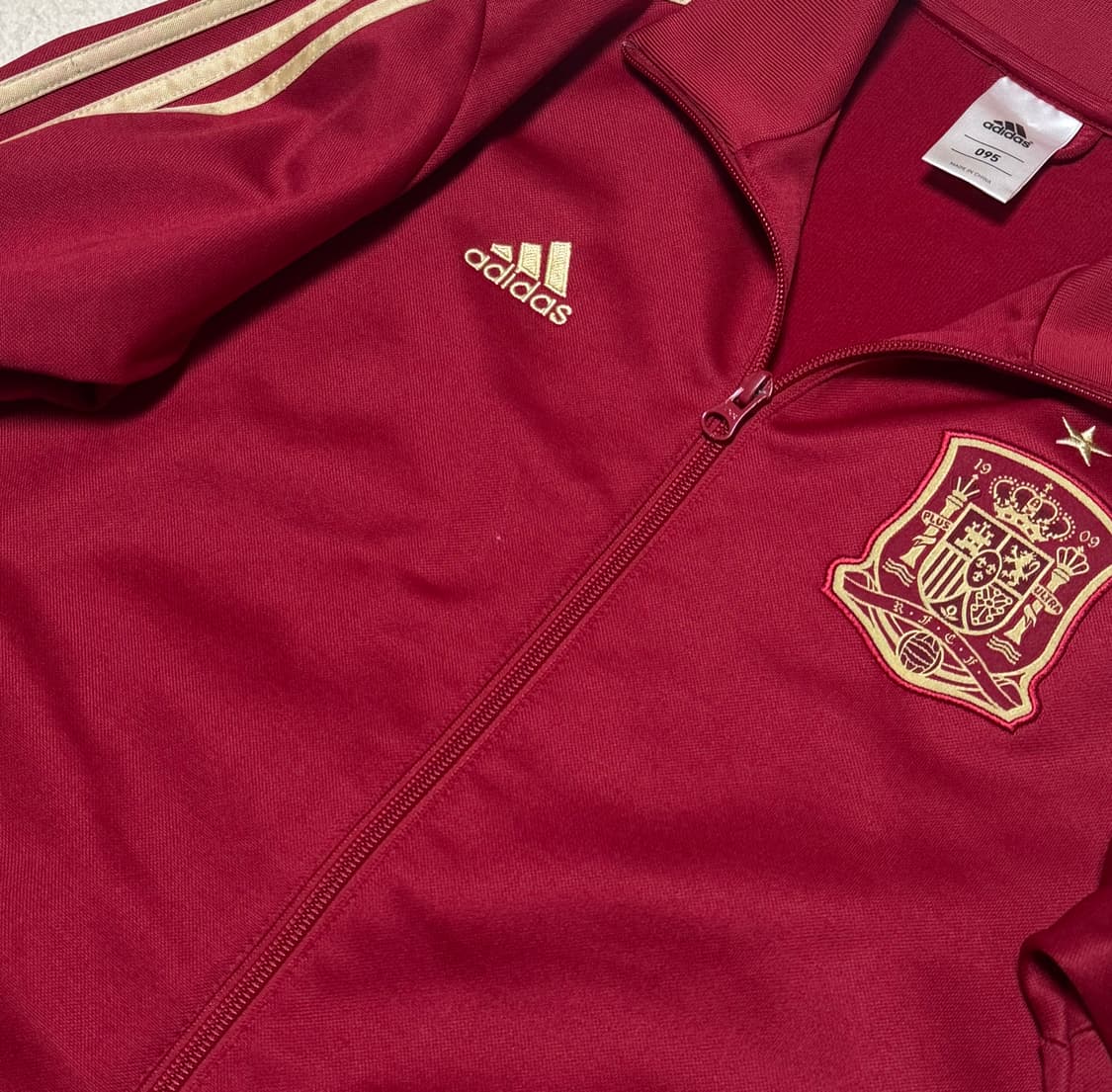 아디다스 딥레드 버건디 스페인 져지 상품이미지5