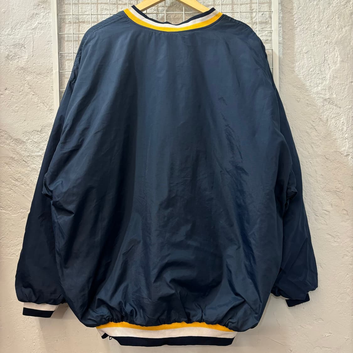 90s 올드스쿨 USA 월드센스 미시간 네이비 웜업 2XL 상품이미지2