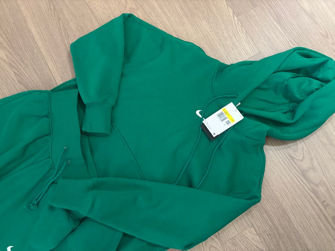 미착용 나이키 기모 후드티 조거팬츠 오버핏 와이드핏 여성s이지만m 상품이미지2