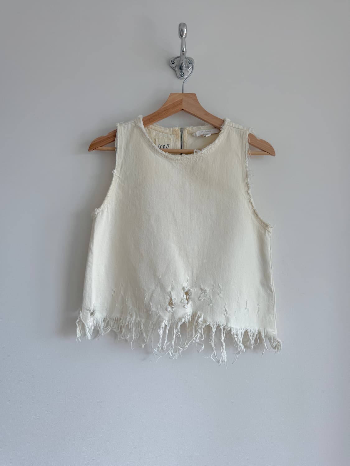 자라(ZARA) 디스트로이 코튼 슬리브리스 상품이미지1