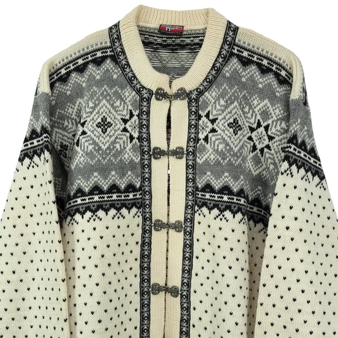 [노르웨이빈티지] 에스닉 패턴 노르딕 버클 니트 가디건 M18975 상품이미지4