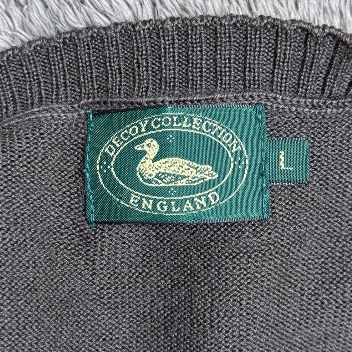 Decoy Collection England 초코바나나 아가일 니트 상품이미지6