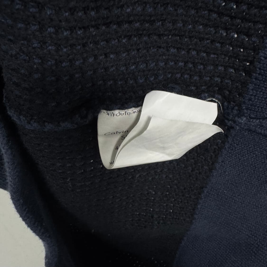 켈빈클라인 와플 풀오버 니트집업 상품이미지4