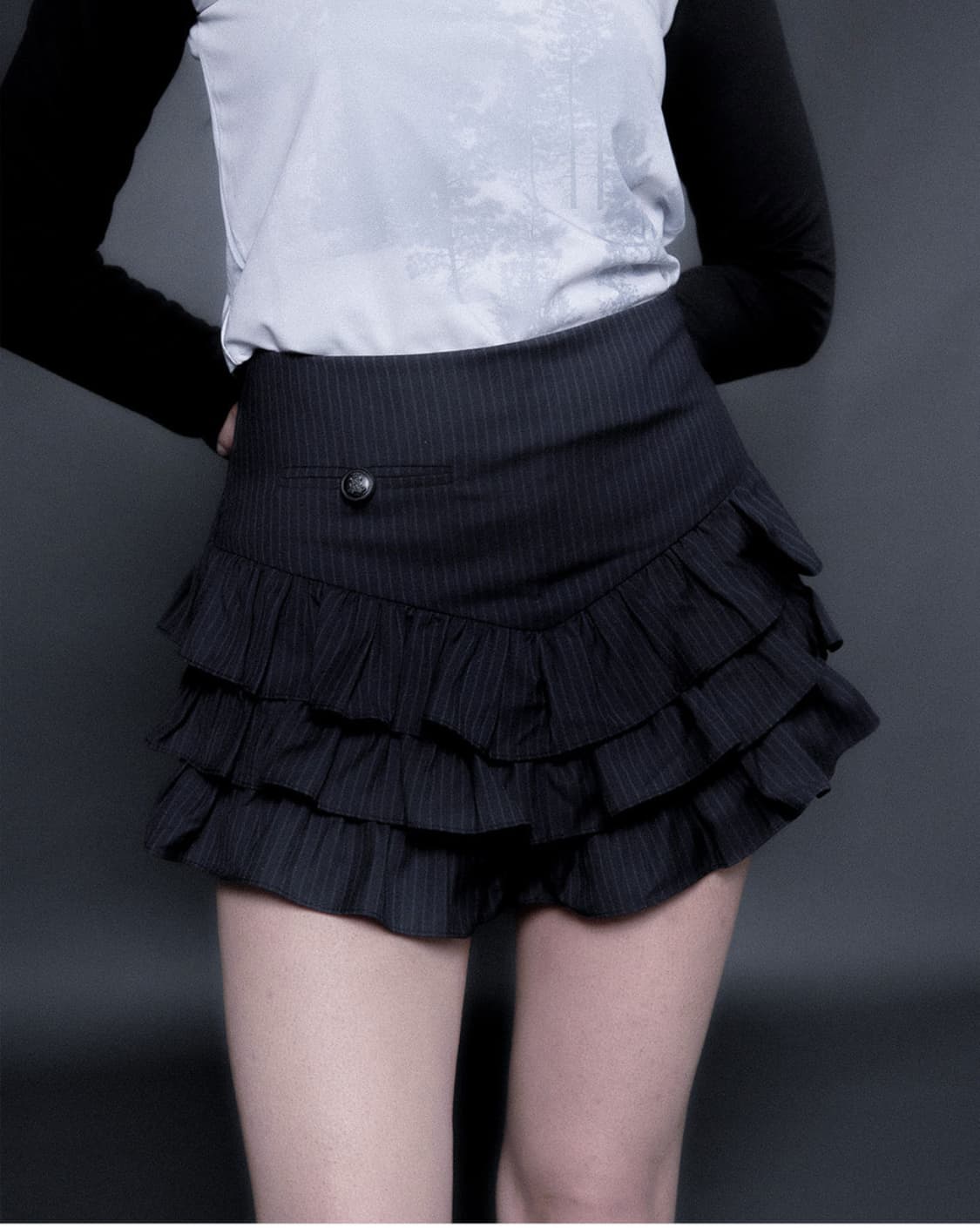 엘프엘프엘프 아카이브스 스트라이프 스커트 2size 상품이미지3