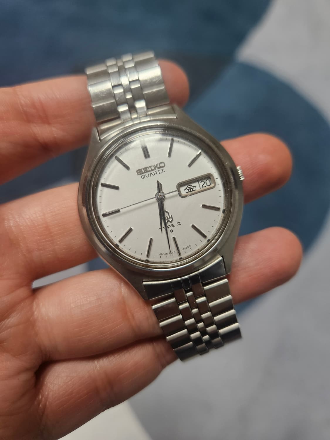 1970s 세이코 타입2 흰판 빈티지 시계 상품이미지2