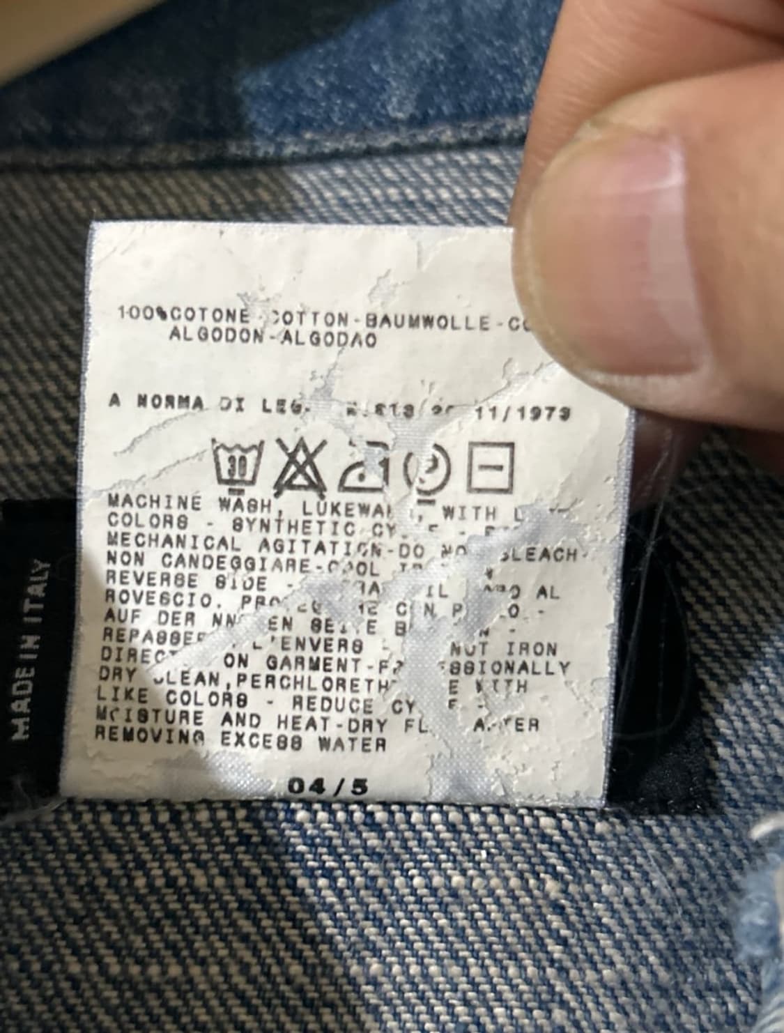 돌체앤가바나 디스트로이드 데님자켓 상품이미지8