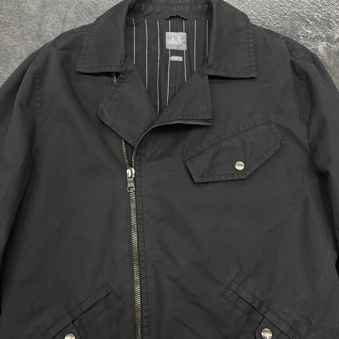 (105)아르마니익스체인지투웨이코튼라이더자켓 상품이미지3