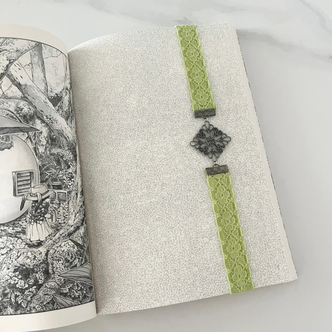 리본 펜던트 북밴드 ⊰antique charm⊱ book-band 상품이미지3