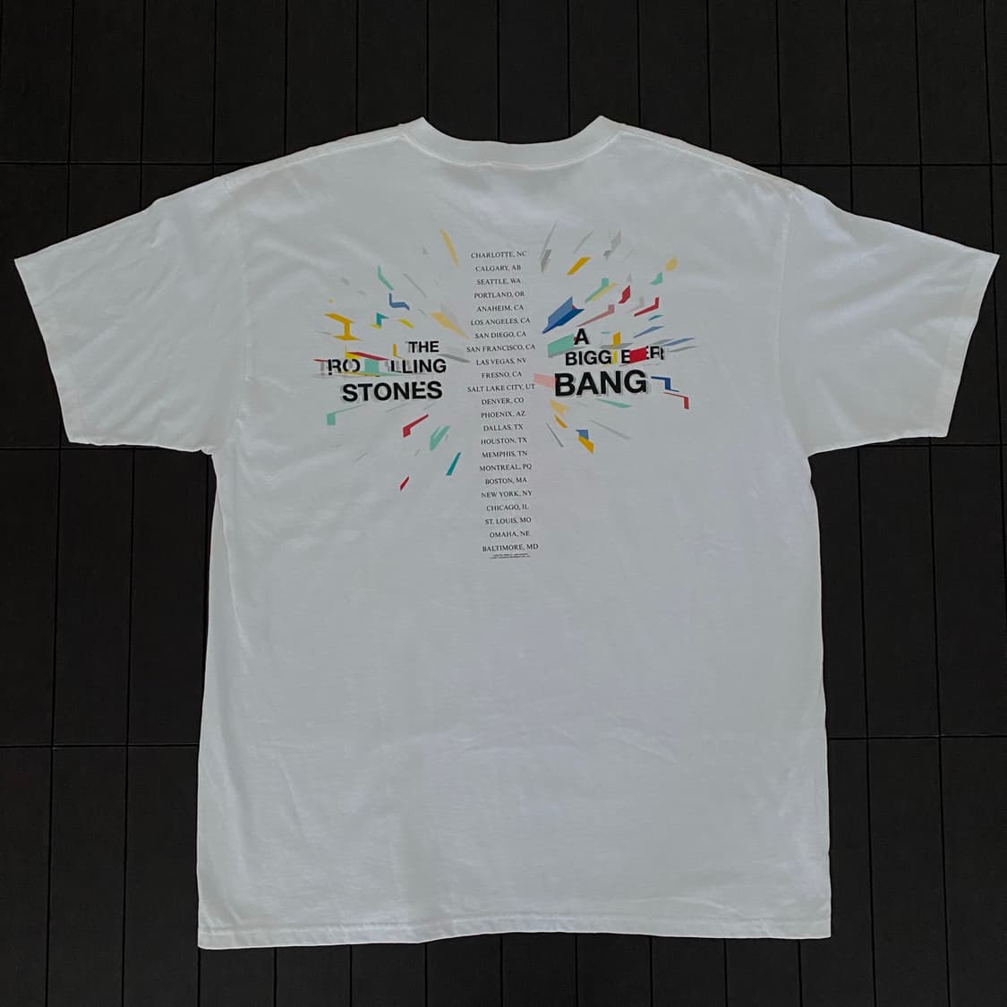 (XL) 00s 롤링스톤즈 2005 투어 밴드티 티셔츠 상품이미지4