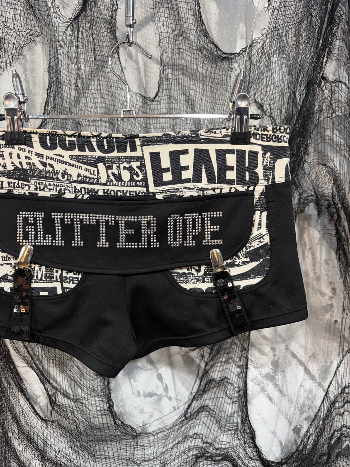 PUNK Onee Gyaru cubic short pants 상품이미지4