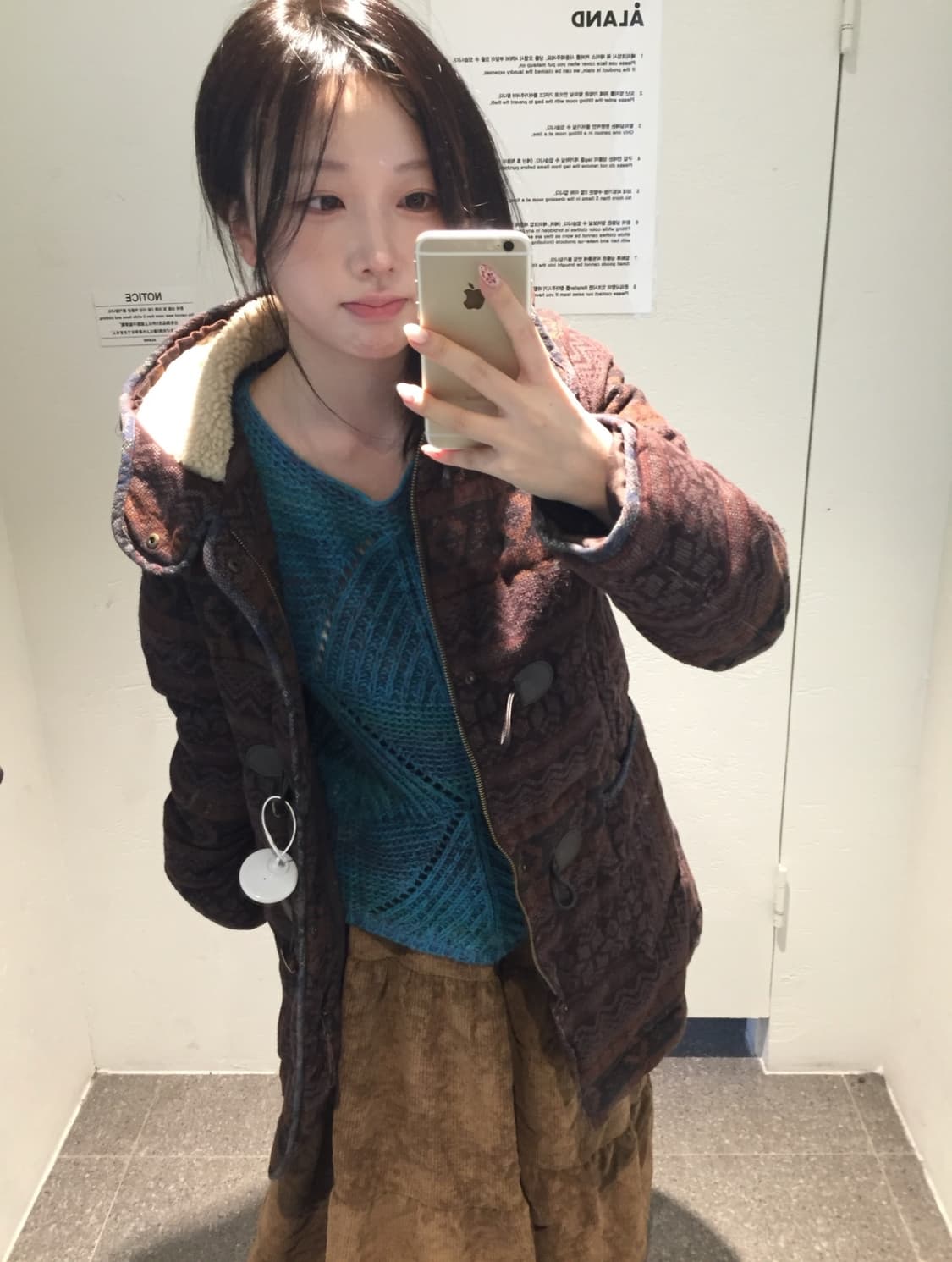 빈티지 노르딕 떡볶이 패딩  상품이미지3