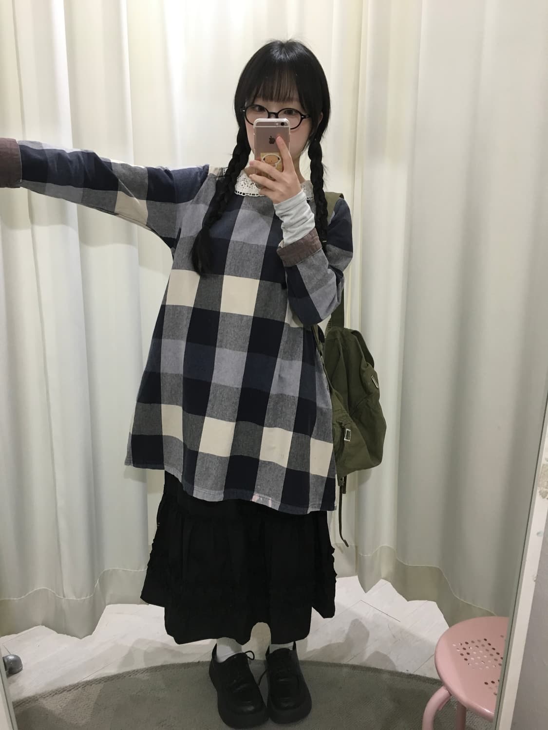 check blouse 상품이미지3