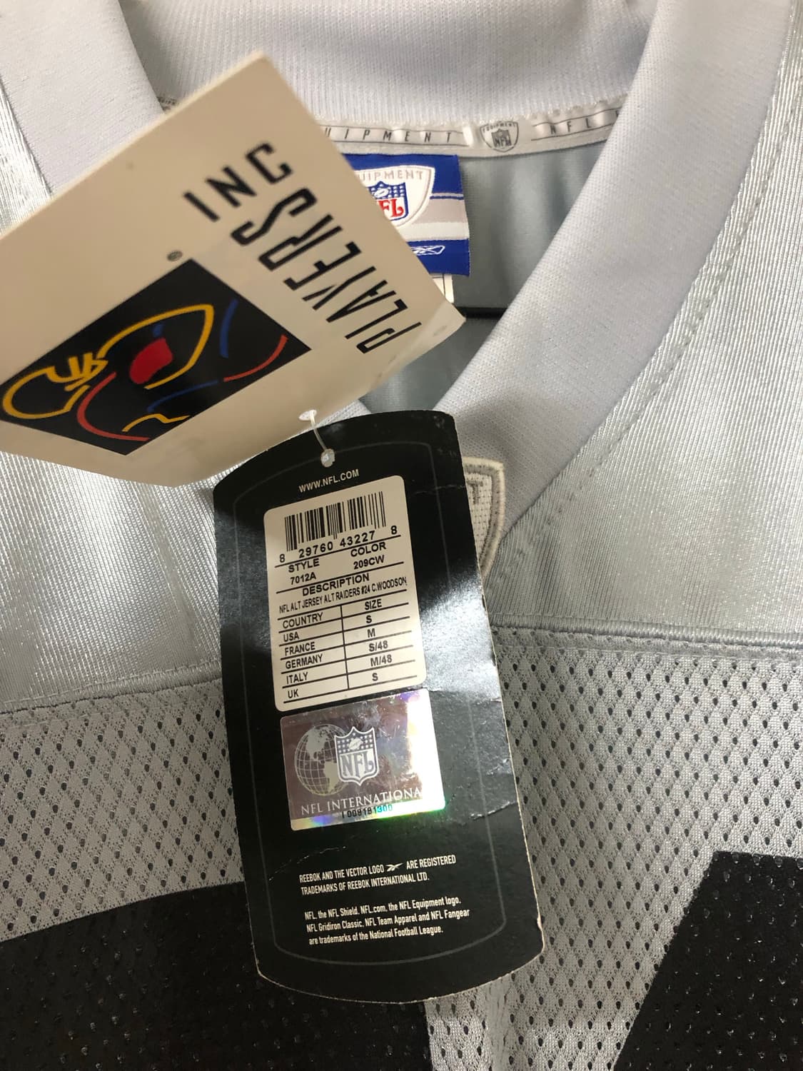 리복 NFL 오클랜드 럭비져지  상품이미지6