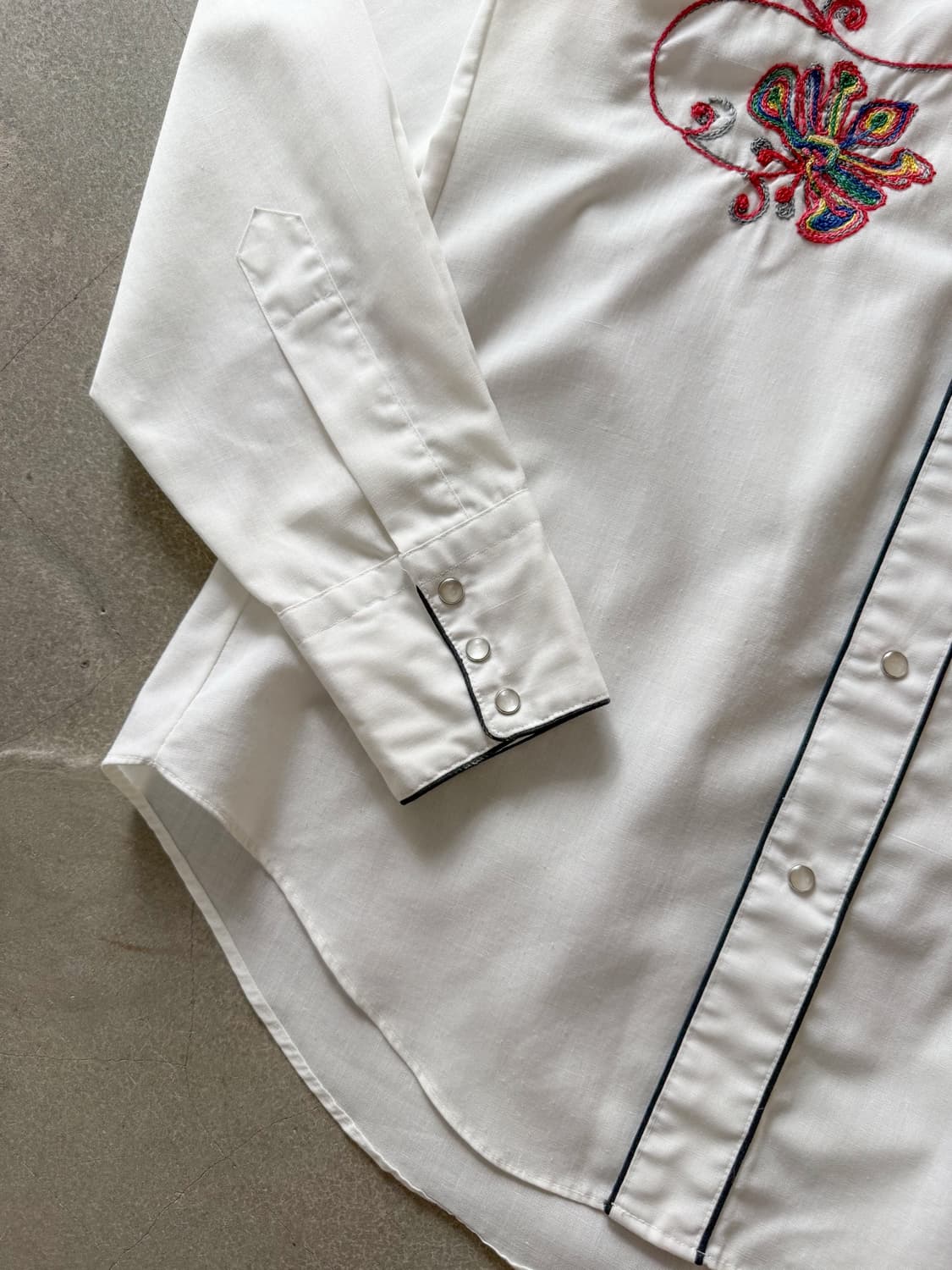 80s Karman Embroidered Western Shirt 상품이미지9