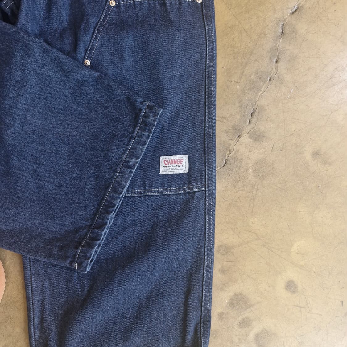 프리사이즈 7부 밴딩 데님 팬츠 새상품 ~28 상품이미지3