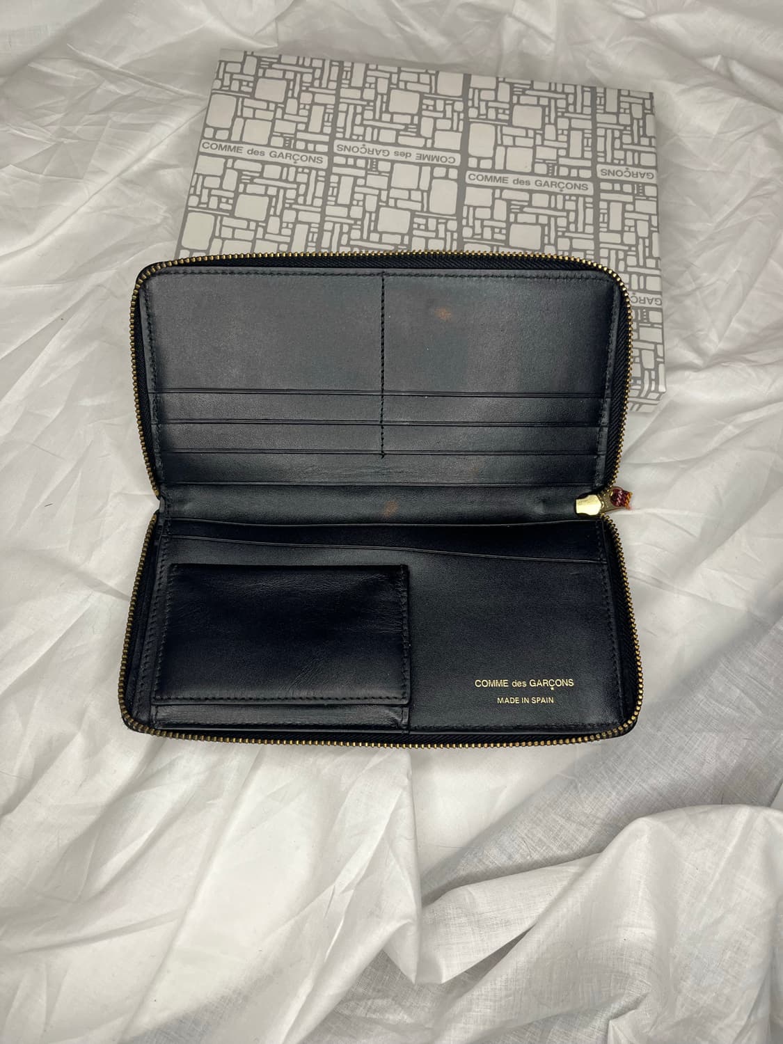 꼼데가르송 타탄 체크 패치워크 지퍼 장지갑 상품이미지3