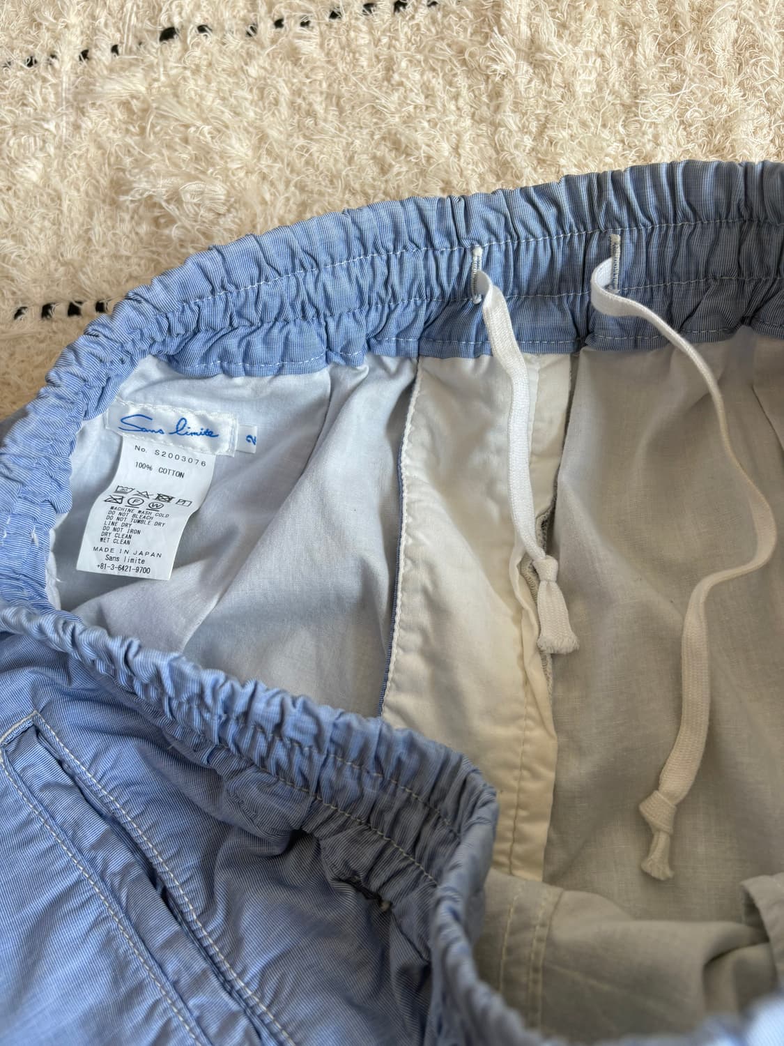 Sans limite 퍼커링 팬츠 상품이미지6