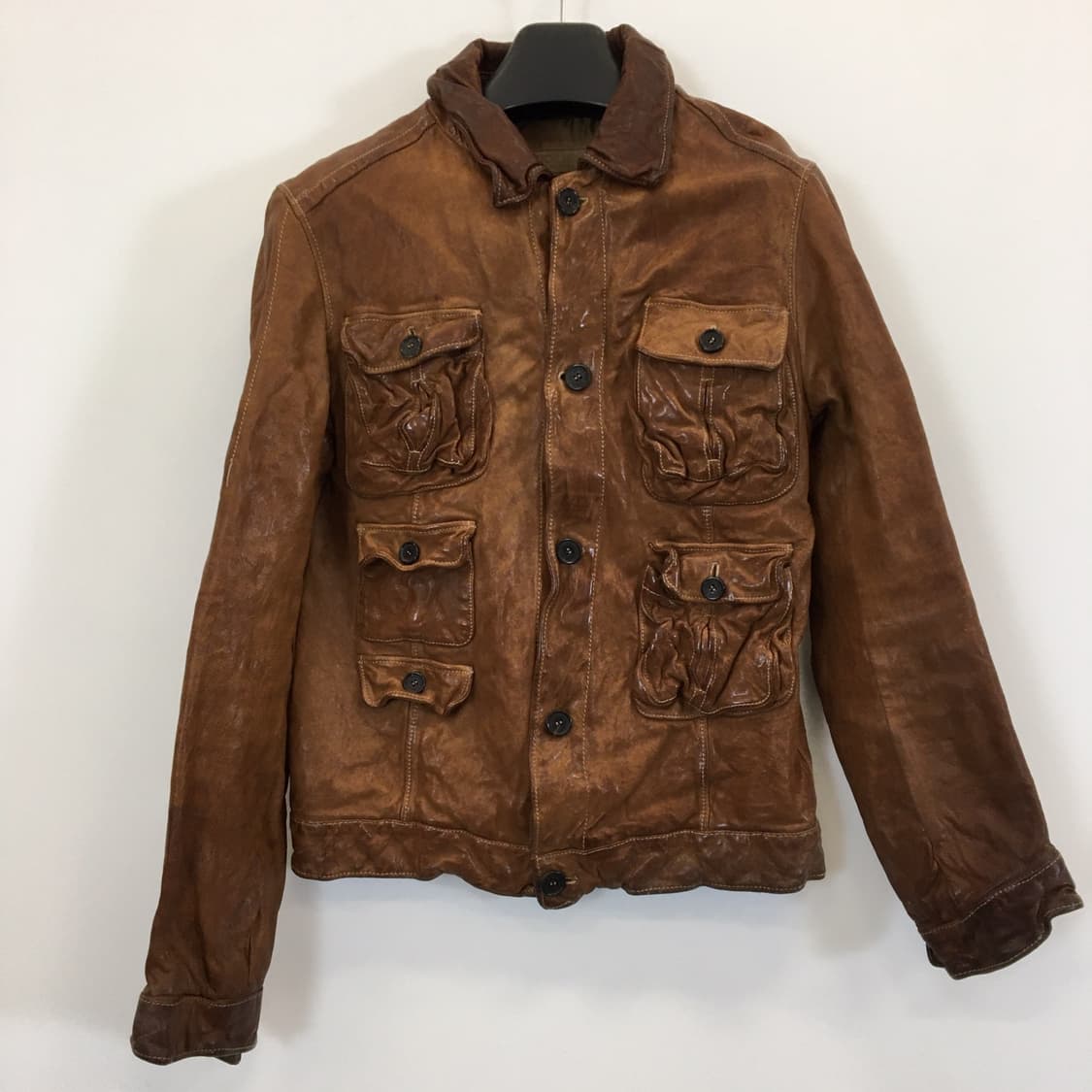 닐바렛 버팔로 쭈글이 자켓 S  상품이미지1