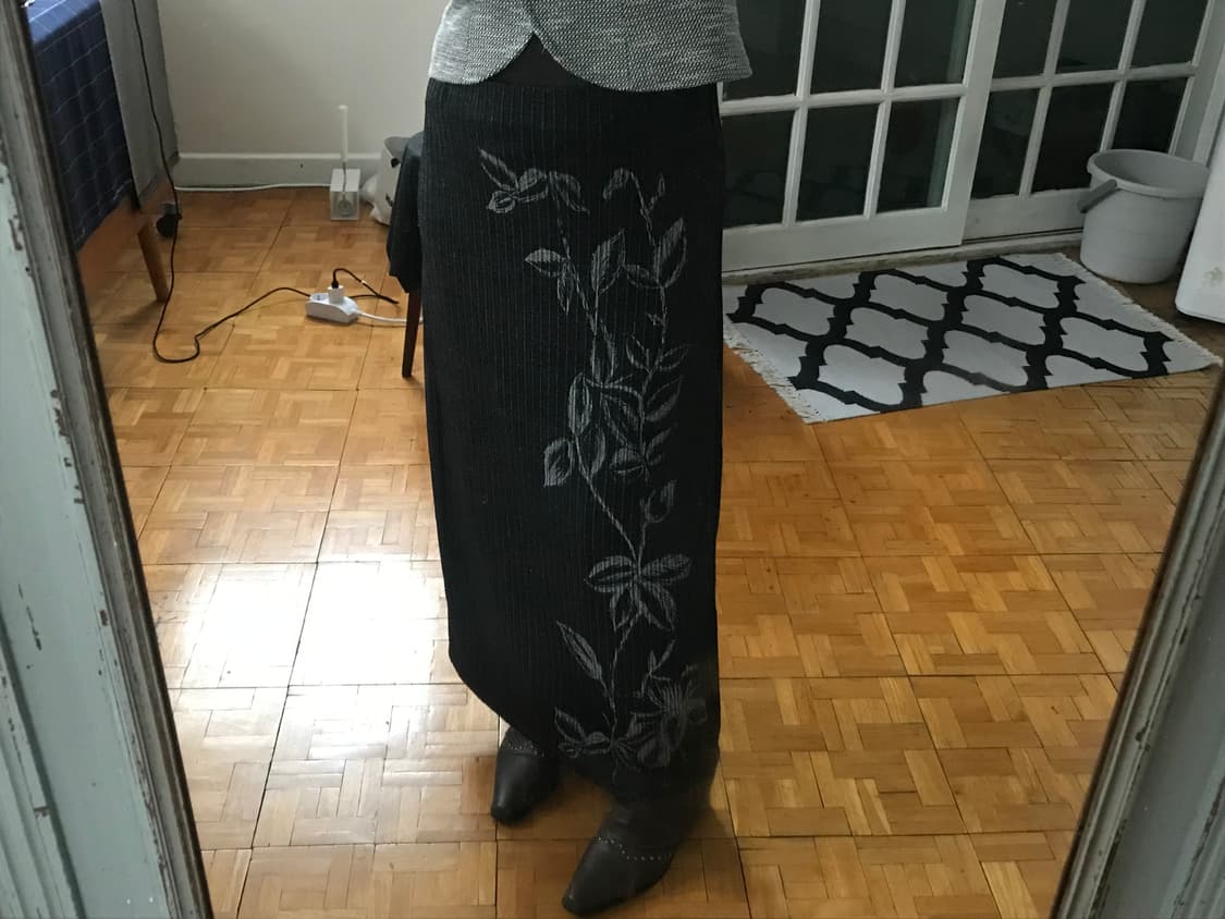 vintage pattern skirt 상품이미지1