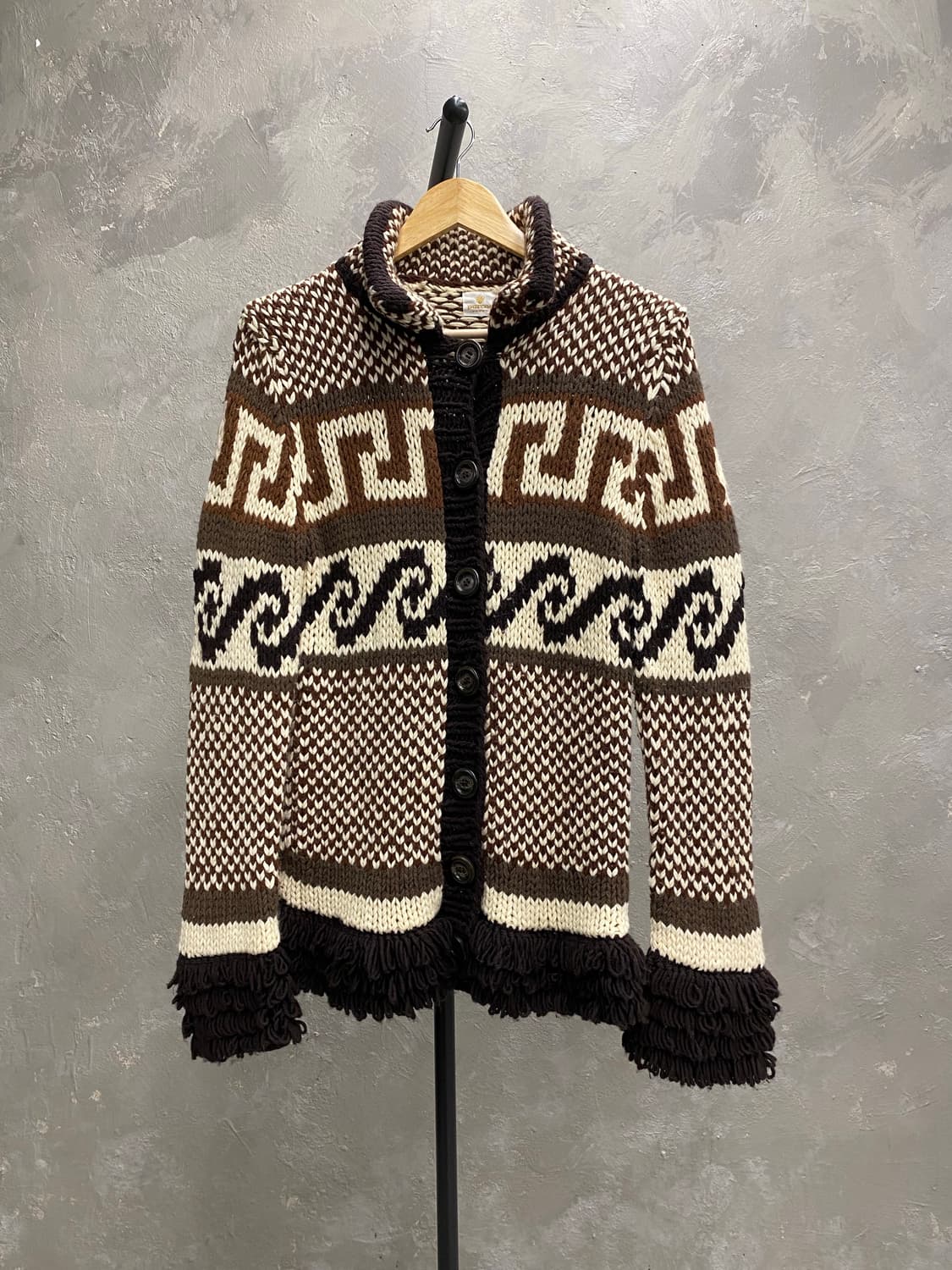 [F] Parcae Japan 빈티지 울 핸드 니트 가디건 상품이미지2