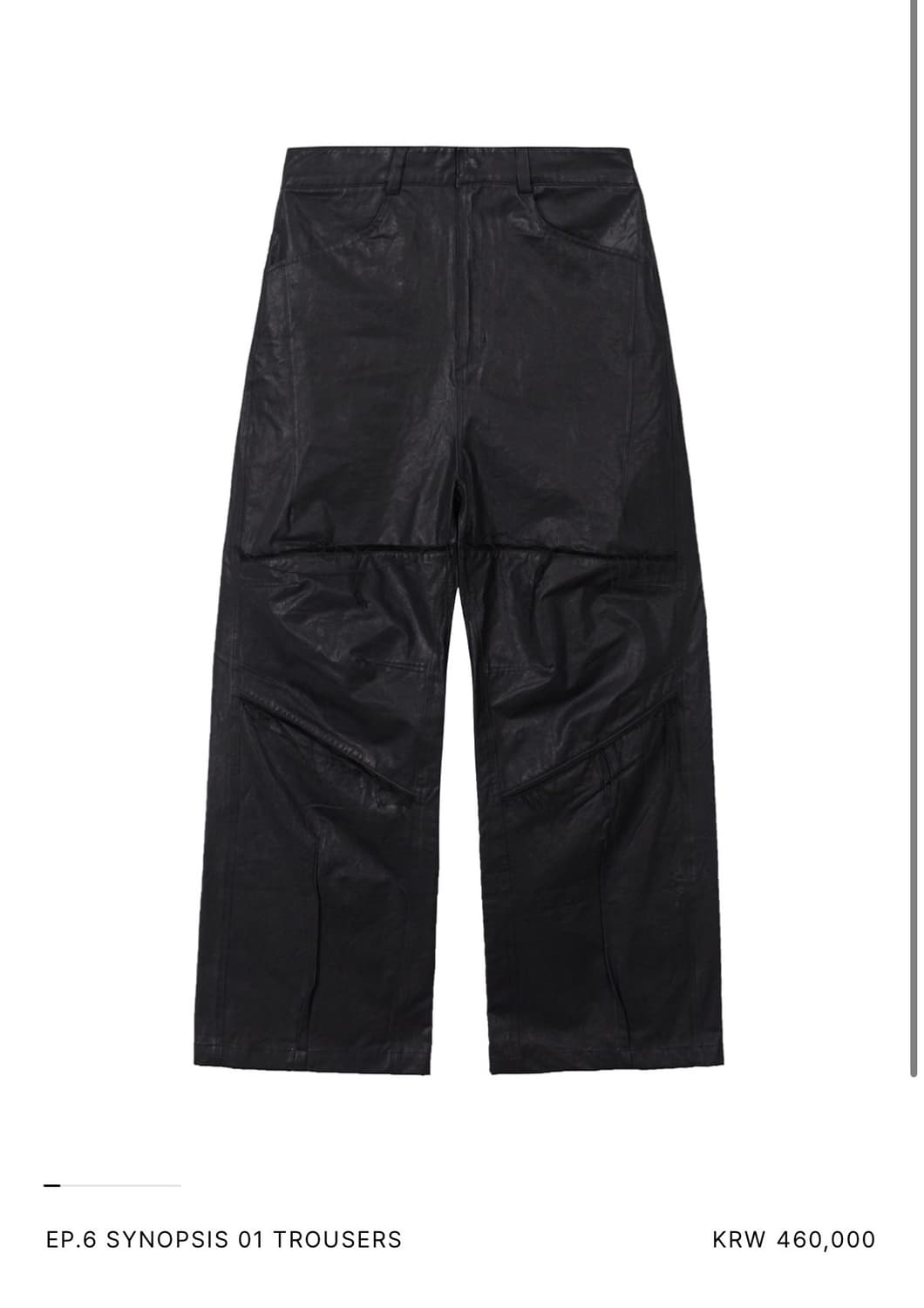 EP.6 SYNOPSIS 01 TROUSERS  black 상품이미지2