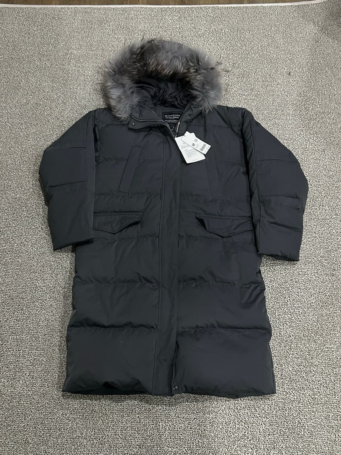 지오다노 롱패딩 새상품 m 상품이미지1