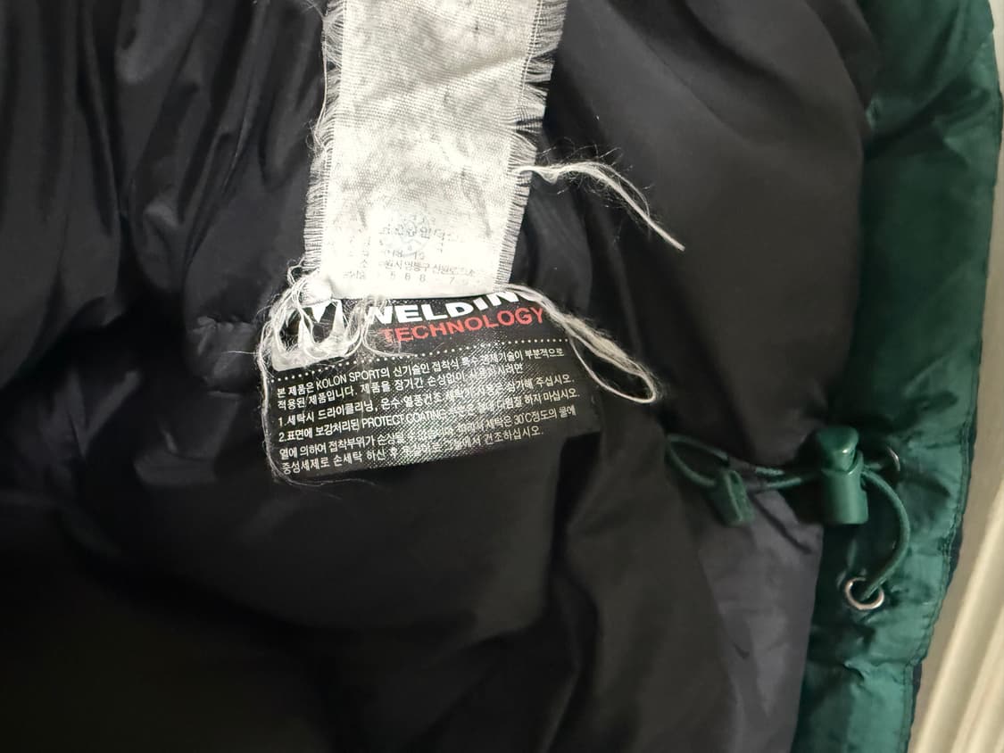 남성 100 / 코오롱 스포츠 800 윈드스토퍼 패딩 상품이미지7