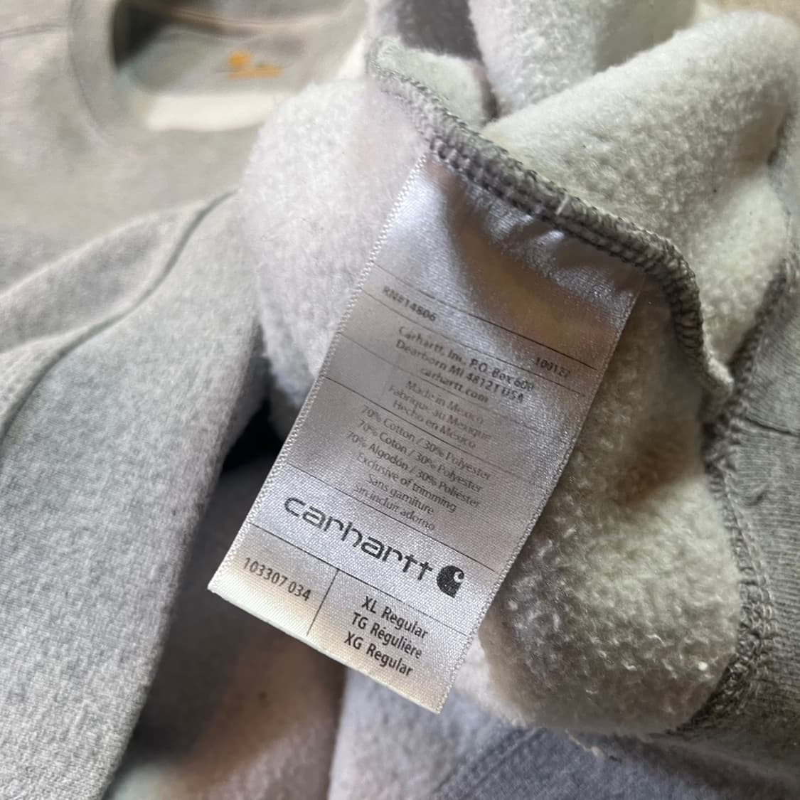 칼하트 스펠로고 맨투맨 상품이미지4