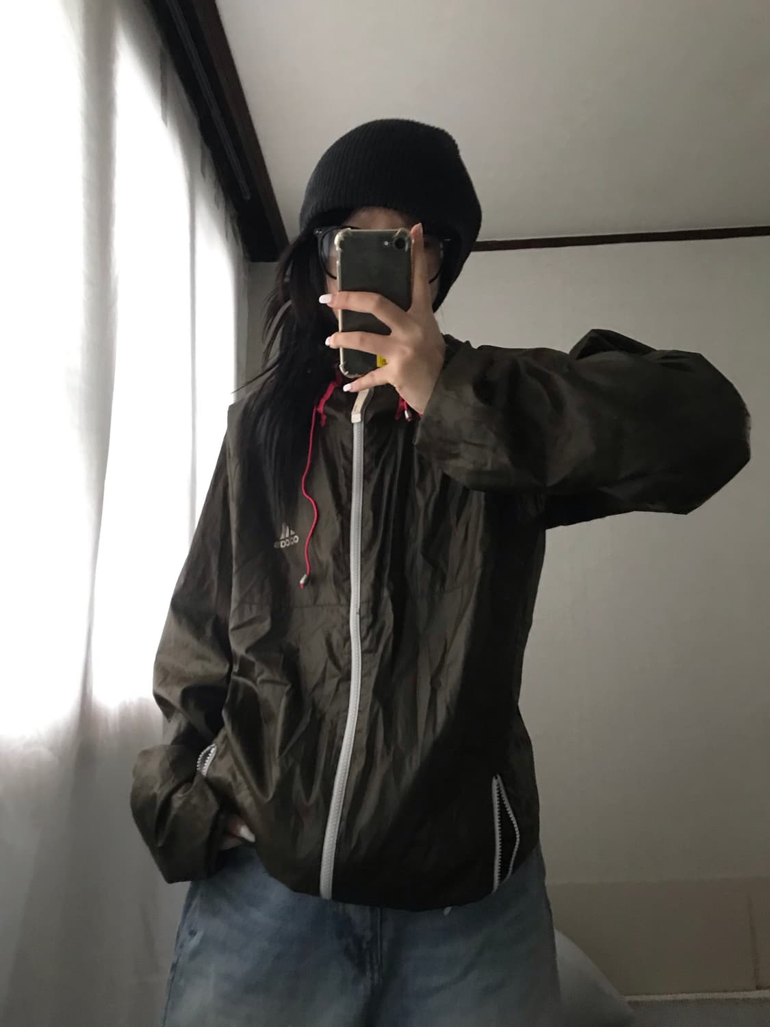 아디다스 브라운 윈드브레이커 상품이미지6