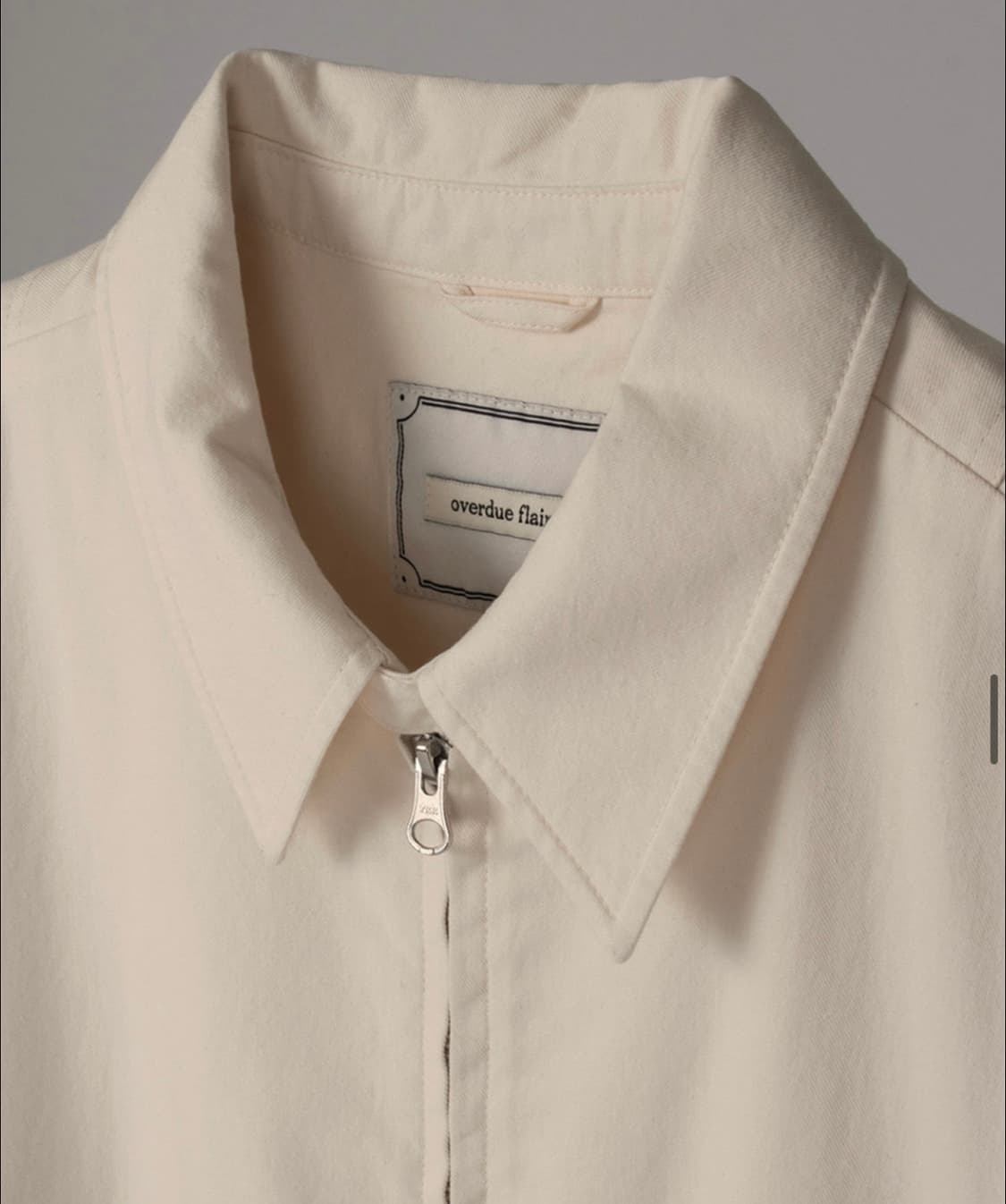 오버듀플레어 SOFT COTTON BLOUSON 에크루 상품이미지2
