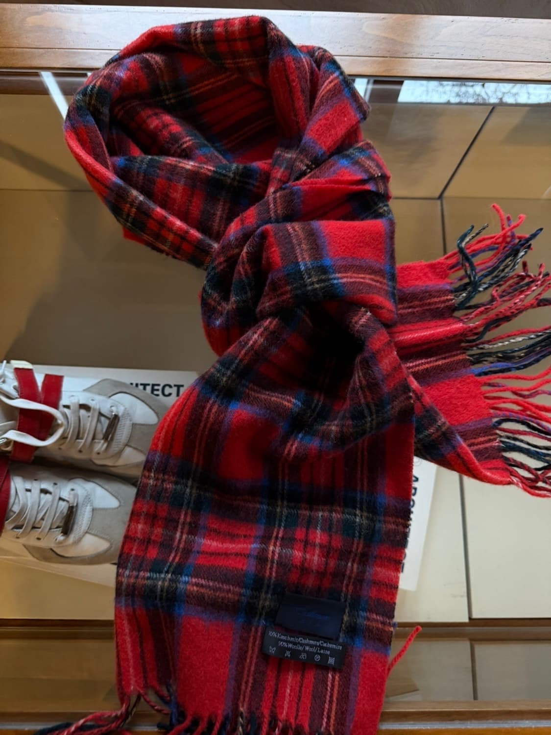 VTG 이탈리아 캐시미어 머플러 상품이미지4