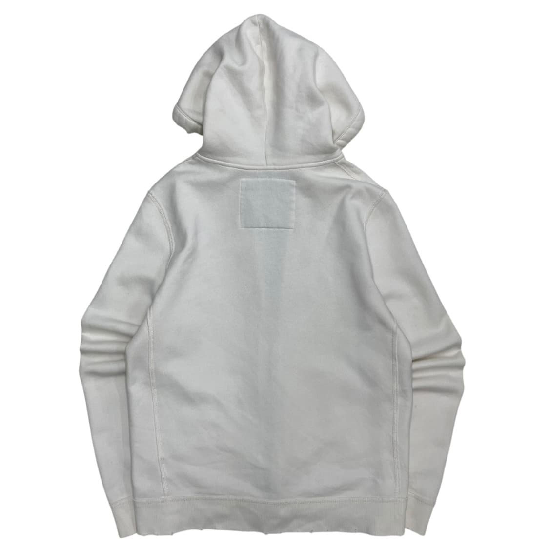 아베크롬비 센터로고 화이트 후드집업 M 상품이미지3