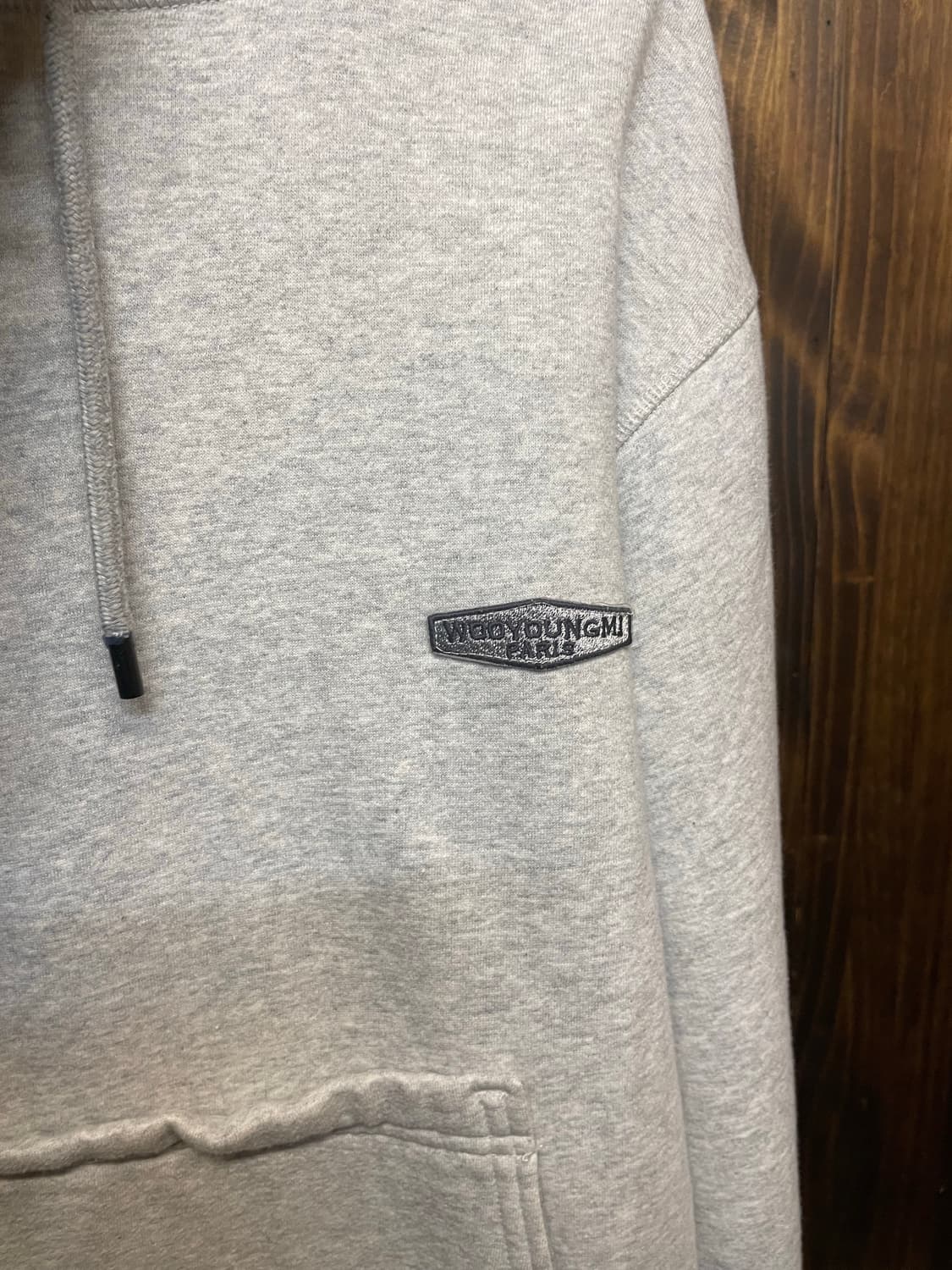 wooyuongmi logo patch Hood 상품이미지4