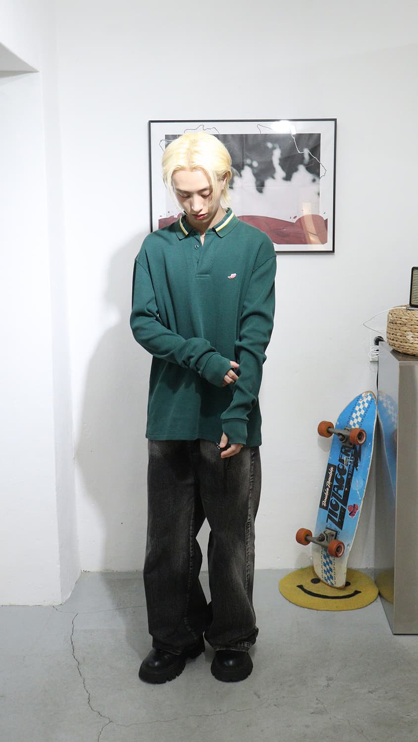 NOAH Thermal Polo T-shirt 상품이미지1
