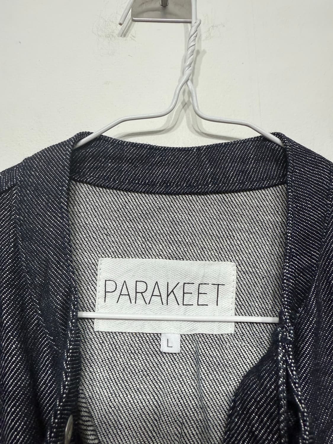 패러킷 PARAKEET 크링클 데님 바이커 자켓 청자켓 L 상품이미지2