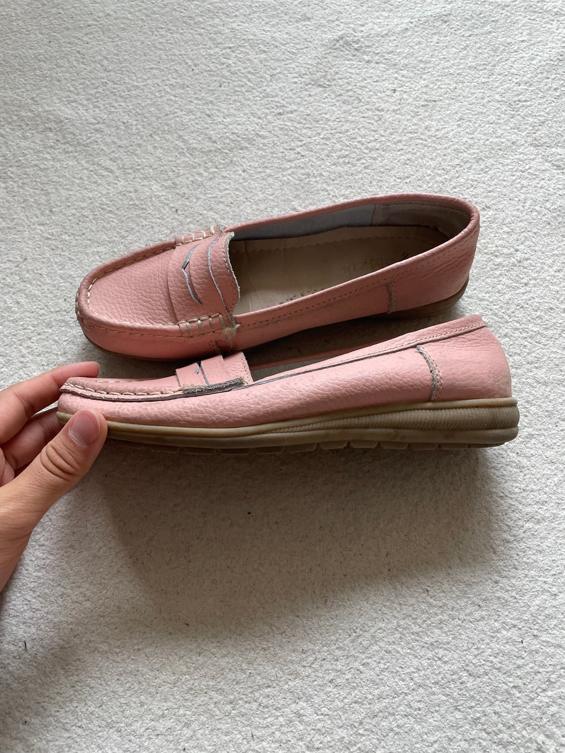 소프트 레더 핑크 로퍼 상품이미지2