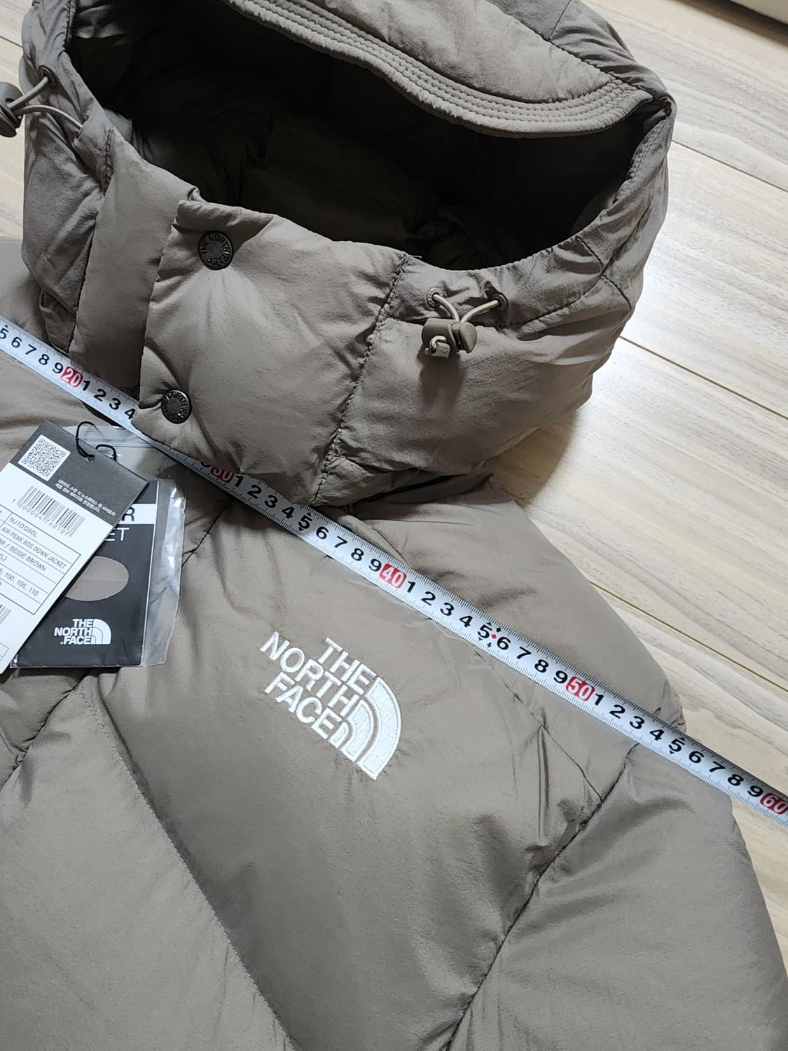 노스페이스에어피크다운점퍼패딩xl베이지브라운 상품이미지6