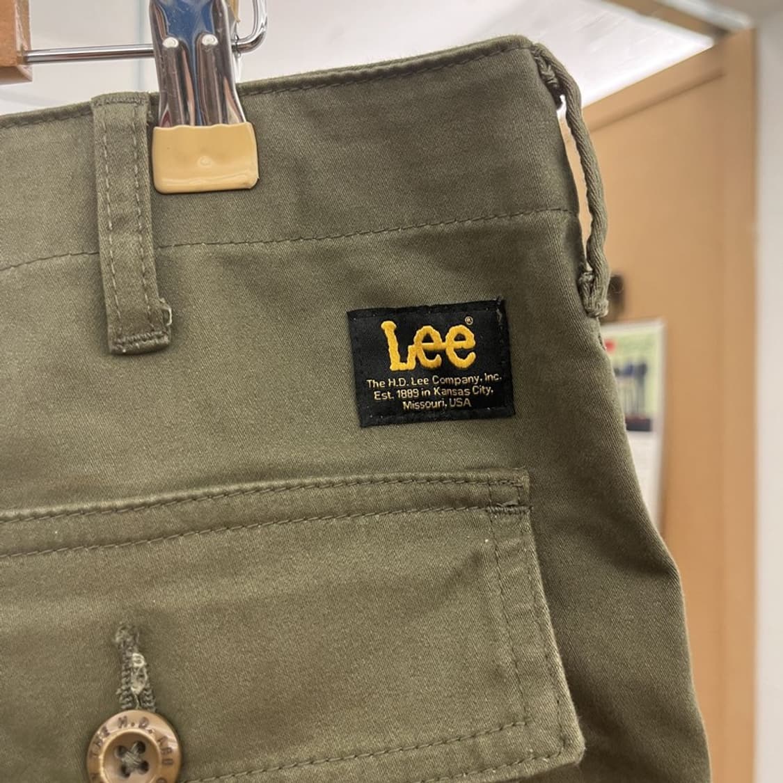 리 LEE 밀리터리 캐주얼 말차카키 퍼티그 코튼팬츠 34인치 C11087 상품이미지5