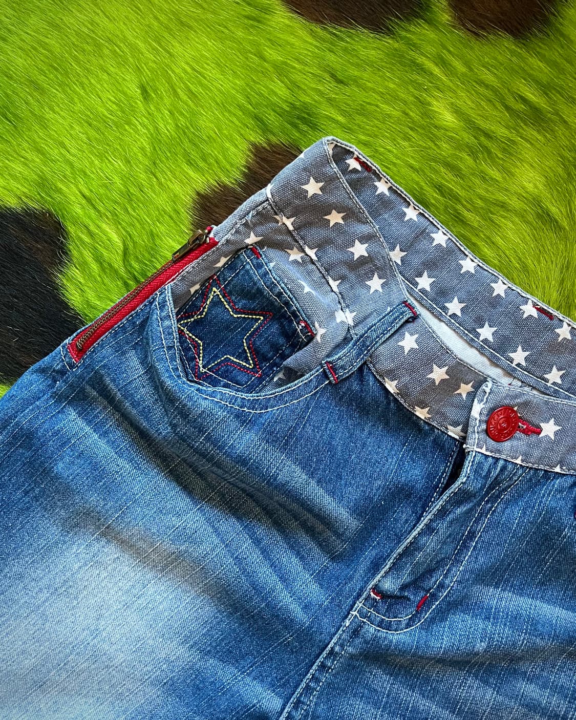 1990s Fiorucci Star Layered Denim Pants 상품이미지9