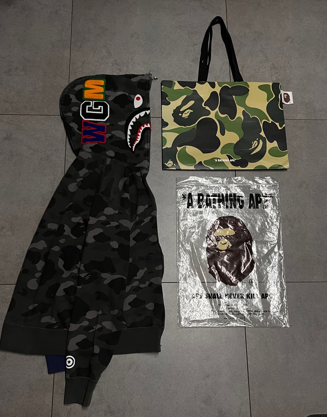 베이프 세퍼레이트 아수라 청계 흑계 샤크 후드집업 상품이미지1