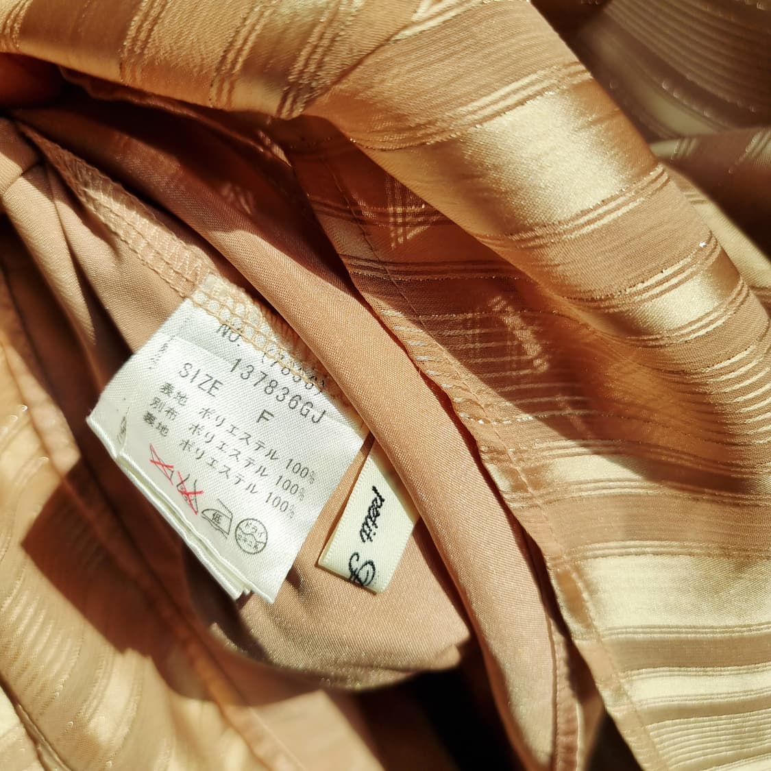 Petit Poudre 금사 드레이핑 셔링 원피스 드레스 (프리) 새상품 상품이미지9