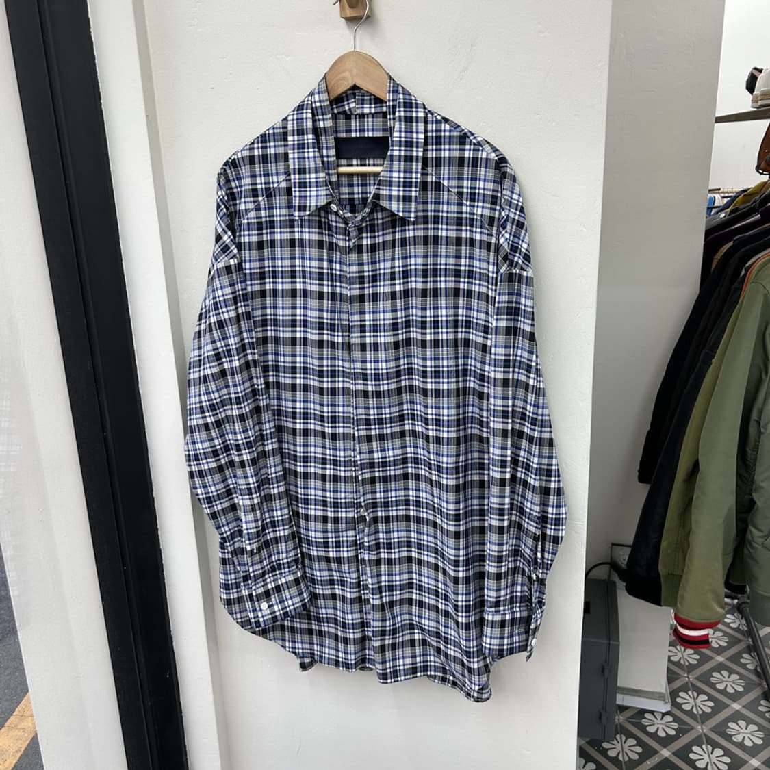 16380 - 준지 더블 레이어드 체크 셔츠 상품이미지2