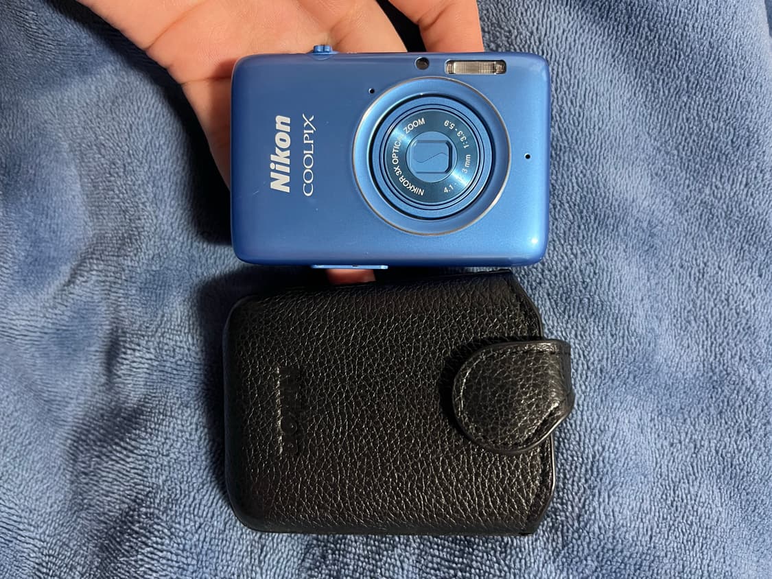 니콘 쿨픽스so2 (희귀) 블루디카 + 가죽케이스+USB 묶어서 팜 상품이미지2