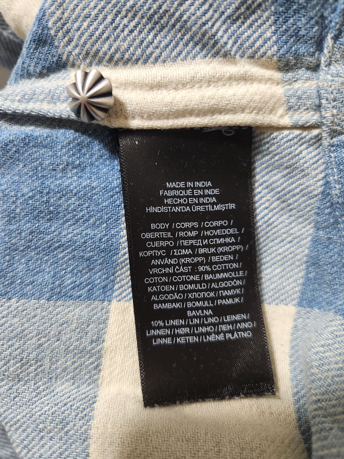 Rrl 플래드 트윌 웨스턴 셔츠 XL 상품이미지5