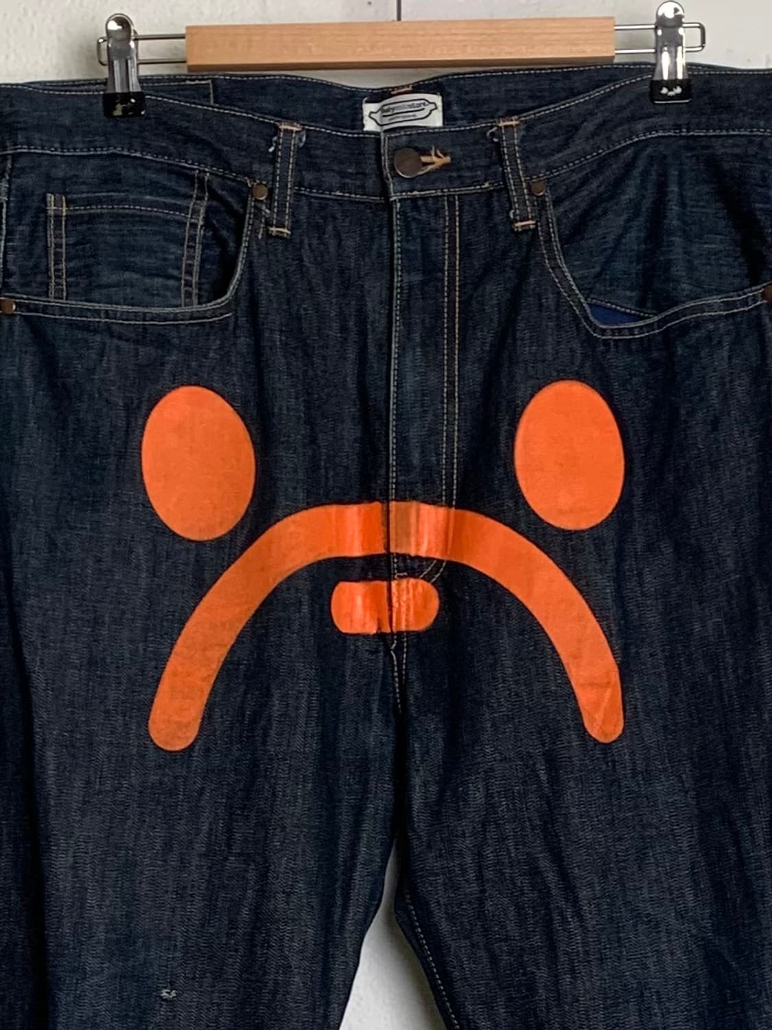 베이프 마일로 프론트 프린팅 데님 상품이미지1